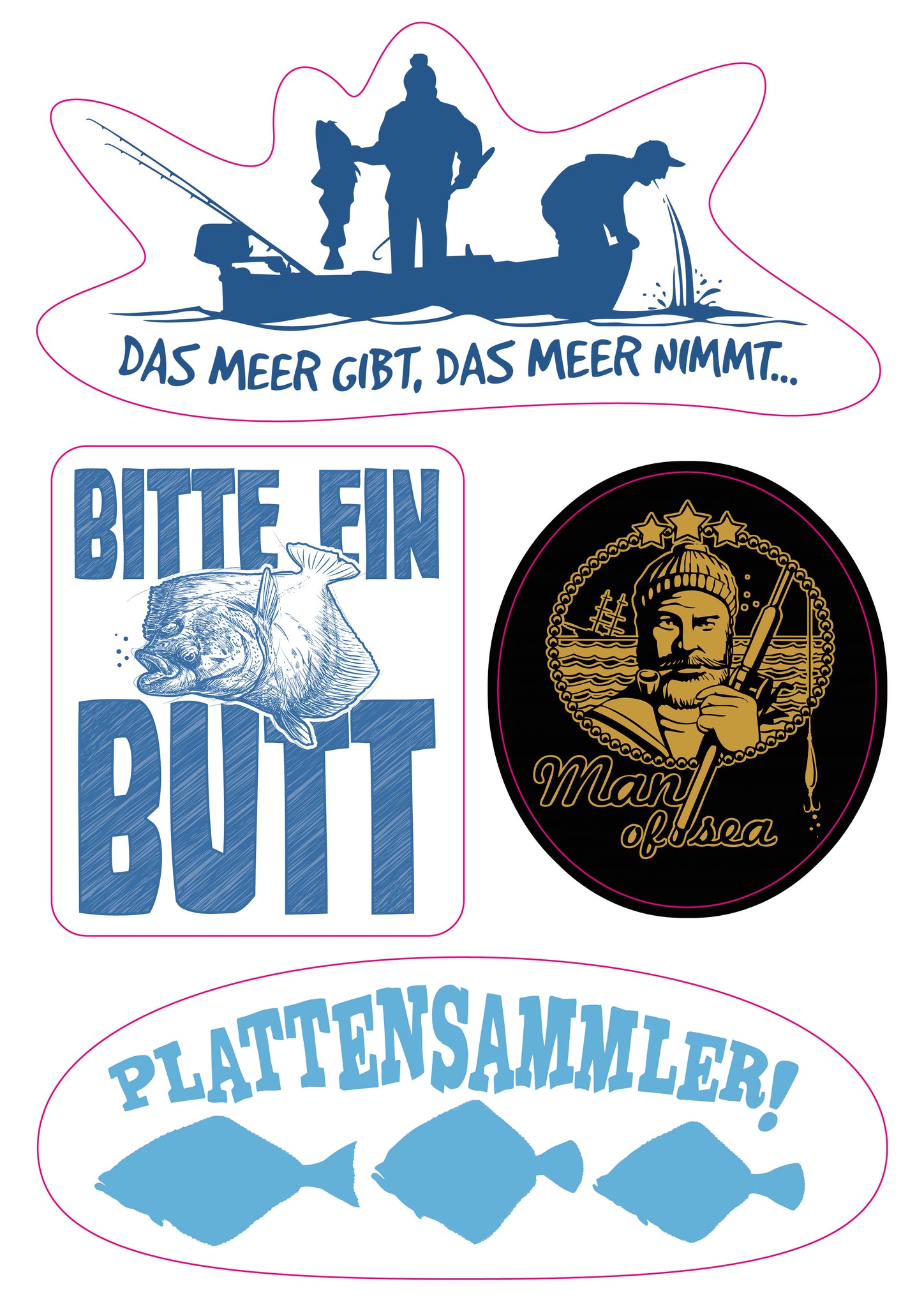 Stickerbogen Meeresangel-Aufkleber Dr. Catch Shop Stickerbogen Meeresangel-Aufkleber Dr. Catch Shop